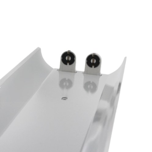 Led Armatuur met Reflektor Kap voor 2 x T8 buizen 1200mm - lvv-ref120d