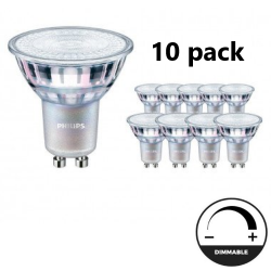 Philips GU10 CorePro LEDspot 5W 3000K DIMBAAR 10 pack - lvv-be26693-10pack