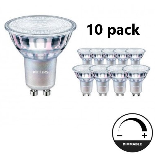 Philips GU10 CorePro LEDspot 5W 2700K DIMBAAR 10 pack - lvv-be26695-10pack