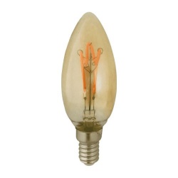 LED Filament E14 Kaars Dimbaar Amber 4W - lvv-c35-sa-2200k